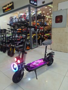اسکوتر برقی صندلی دار تاشو برند: پاور کروز (Power Cruise) مدل آفرودی دو موتوره ۶۰۰۰وات