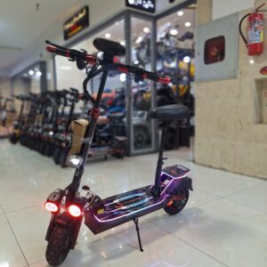 اسکوتر برقی کوگو  Kugoo E10 MAX با نورپردازی باطری ۴۸ ولت