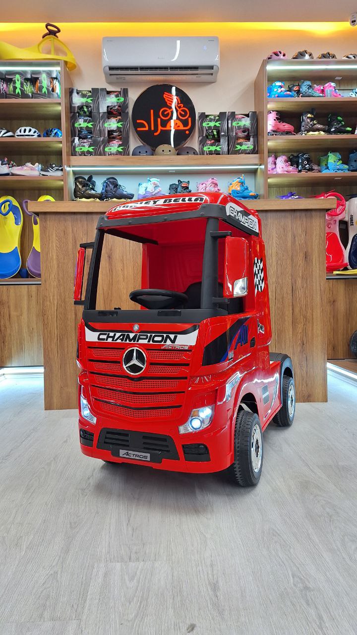ماشین شارژی کودک کامیون بنز آکتروس actros benz